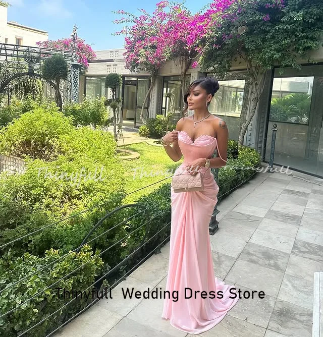 Thinyfull Mermaid Chiffon Prom Dresses Sweetheart Sleeveless Evening Dress 2026 Formal Occasion Gown Robe De Soirée Customized image 3