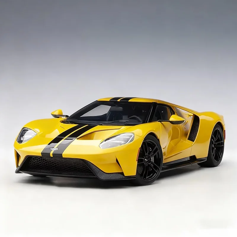 

1:24 Ford GT из сплава, модель суперспортивного автомобиля, литье под давлением, металлические гоночные транспортные средства, модель автомобиля с высокой имитацией звука и света, детская игрушка в подарок