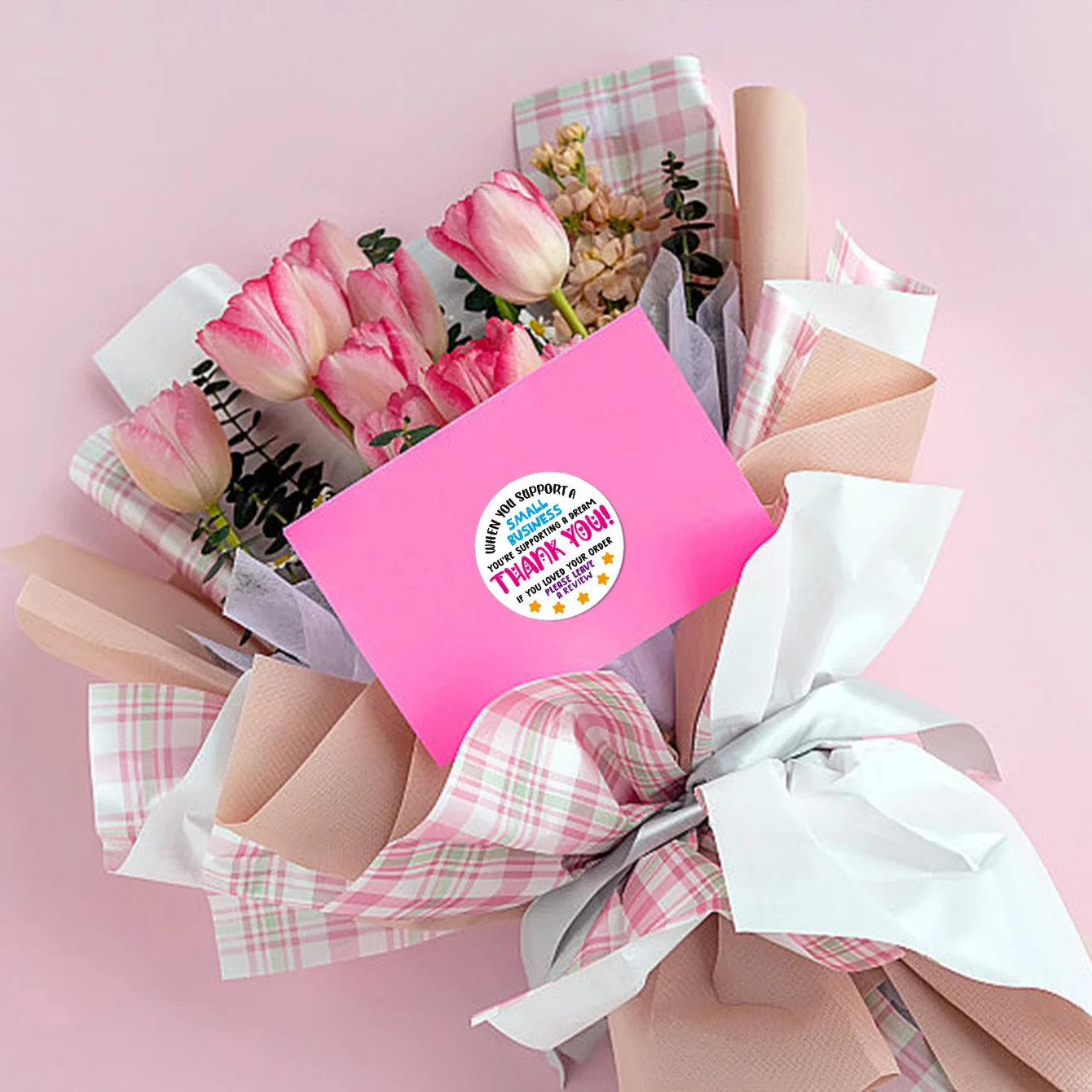 500 Stück, bitte hinterlassen Sie eine Rückblick, niedliche Aufkleber für kleine Unternehmen, Dankeschön-Aufkleber für Bäckereien, Verpackungen, Umschlagsiegel – Detail 5