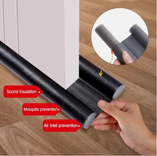 

Leather Door Gap Bottom Sealing Strips Soundproof Windproof Anti-theft Door Window Glass windproof Waterproof Door Rubber Strips