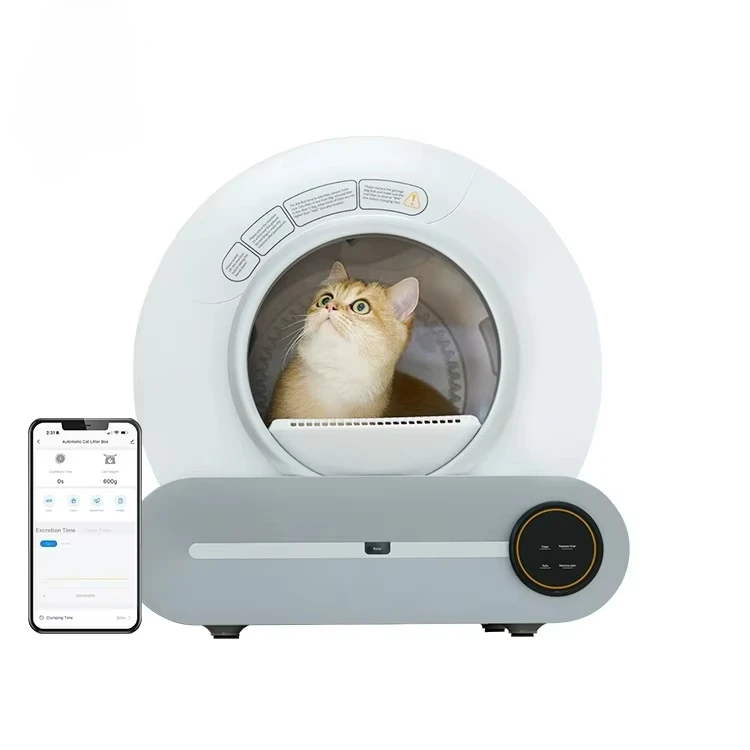 OEM nuevo control de aplicación inteligente automática autolimpiante caja de arena desmontable Tonepie Smart Cat Toilet