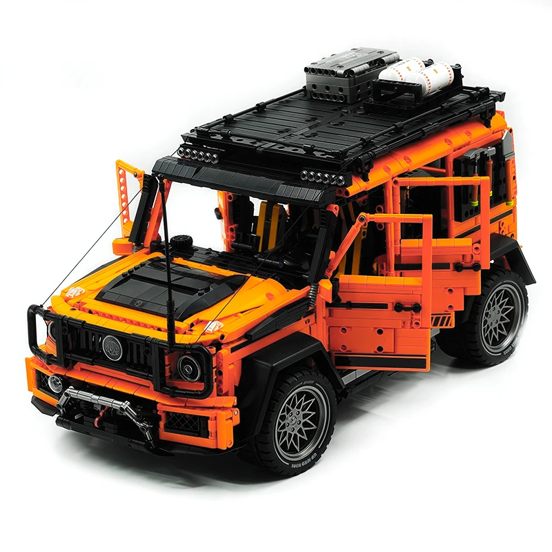 عالية الجودة جديد غولي 10642 MOC التقنية RC مدينة SUV على الطرق الوعرة بنة التجمع سيارة الطوب نموذج لتقوم بها بنفسك اللعب الصبي عيد ميلاد Gif #5