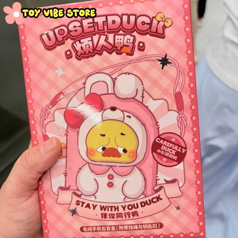 

New Upsetduck Stay With You Duck Series Blind Box Mobile Phone Bag Plush Pendant Surprise Box Cute Accessory Birthday Gift Girl