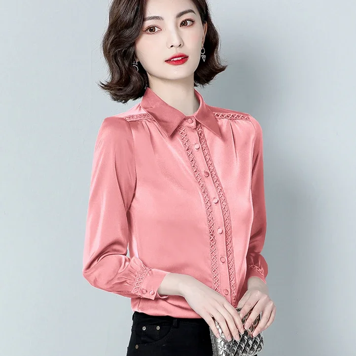 

Women's long sleeve shirts single breasted fashionable blouses