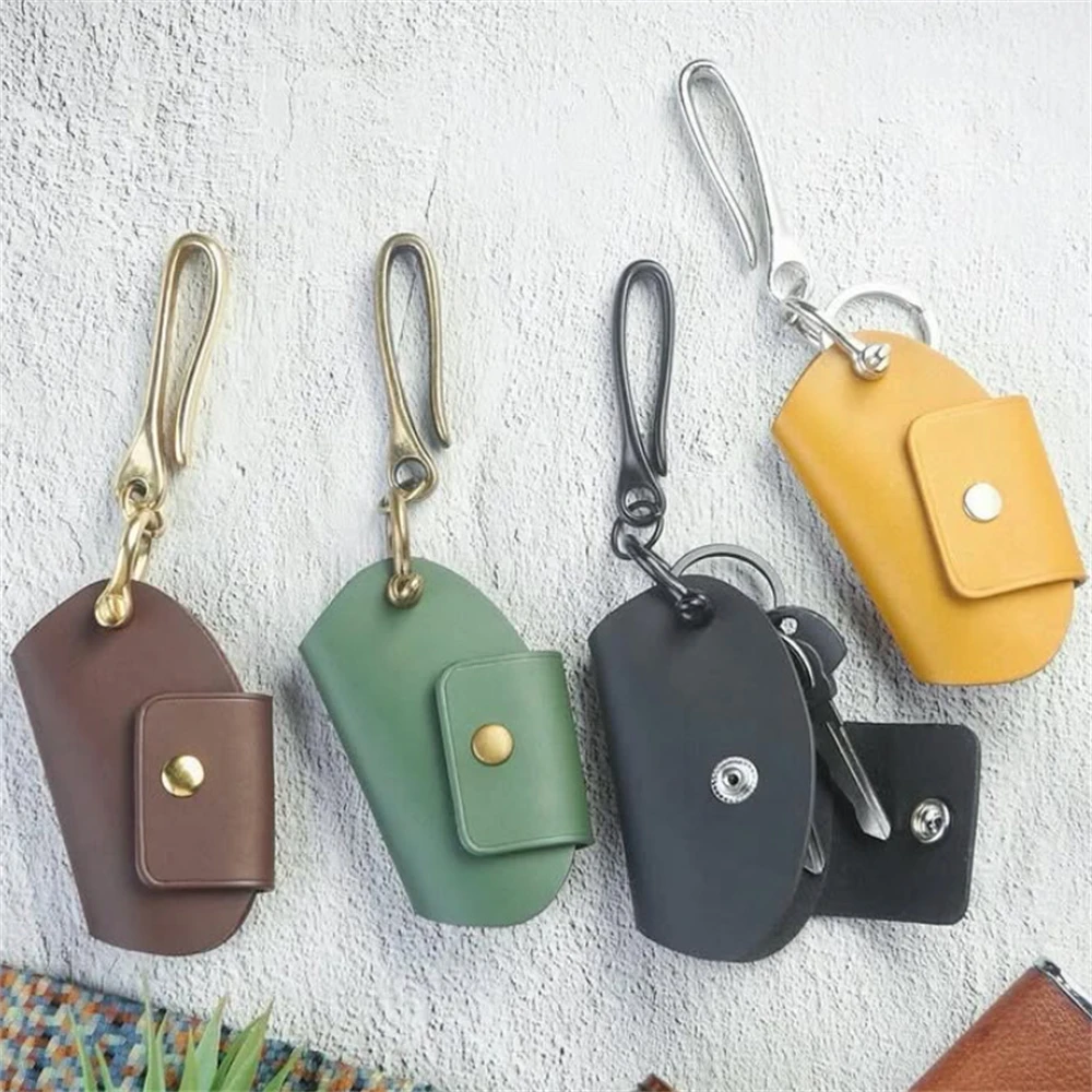 Portable Keychain Men Car Key Ring Wallet with with U-shaped hook Large-Capacity Key Pouch Bag for Women Unisex Key Case New In