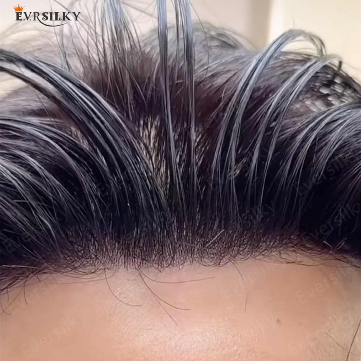 

Super Durable Natural Hairline Thin Mens Toupee Grey 1b10 1B40 Brown Male 100% Human Hair Microskin Skin Pu Capillary Prosthesis