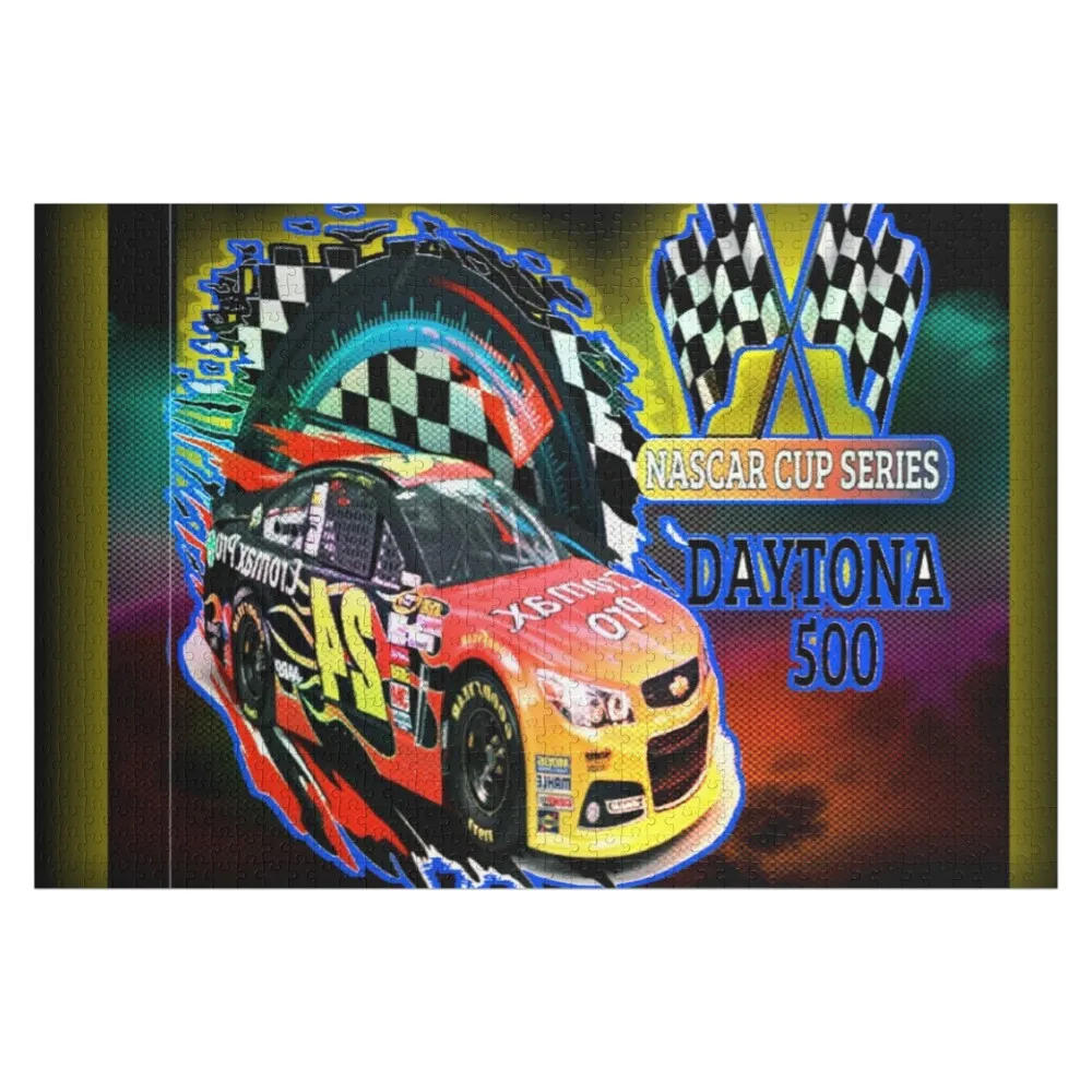 

Футболка RACING DAYTONA NASCAR, деревянные пазлы-головоломки для взрослых, персонализированные подарки, деревянные пазлы для супругов, пазлы с животными