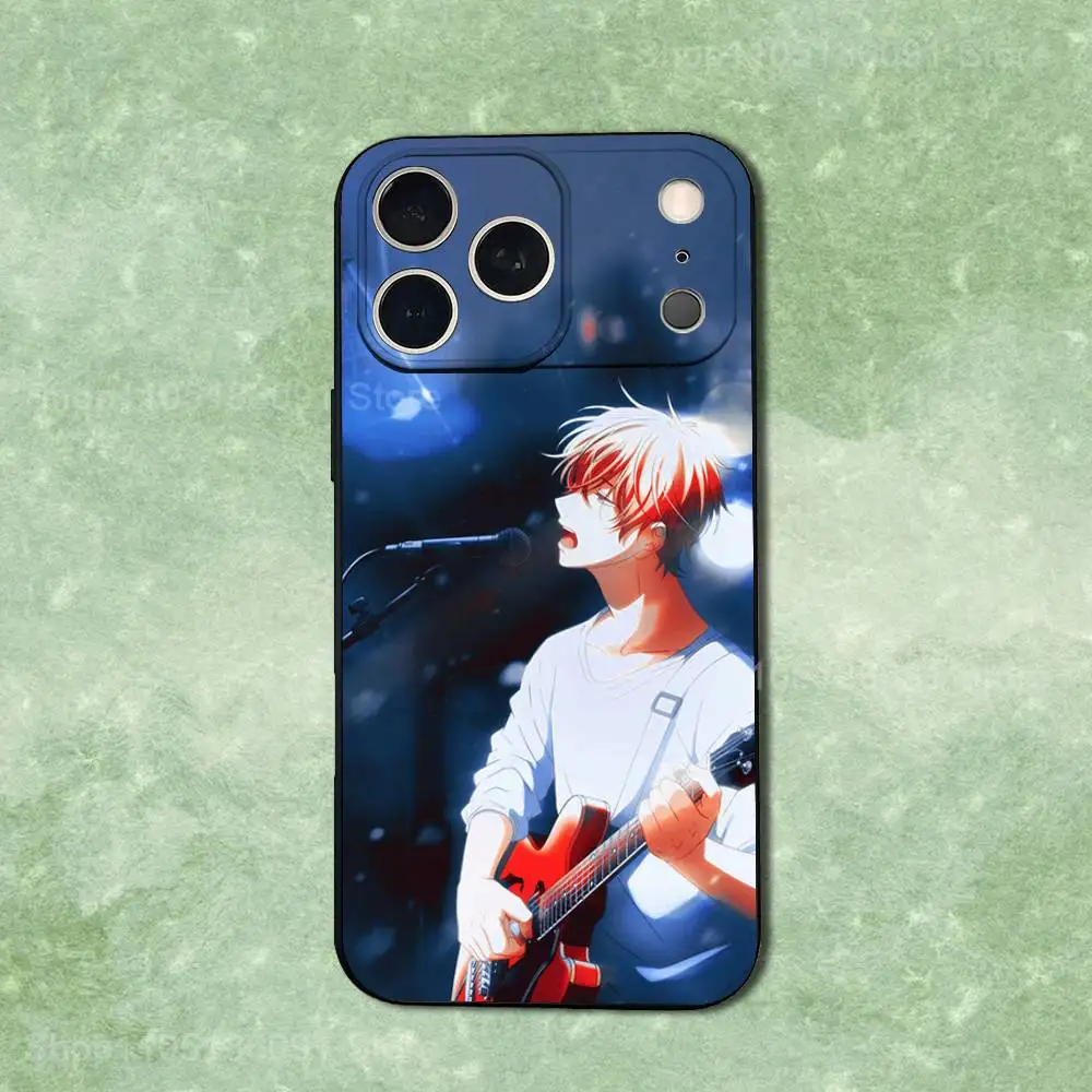 Capa de telefone fofa G-Givens Anime para iPhone 14,13,17,12,11,16,15,Plus,Pro Max, XS, X, XR, SE, Mini, capa preta de silicone macio