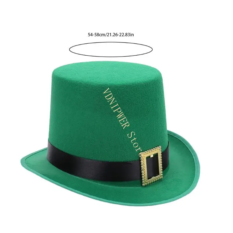 قبعة دلو للسحرة المتطورين، قبعة يوم القديس باتريك، تصميم للجنسين، مثالية للعروض والليالي ذات الطابع D08E