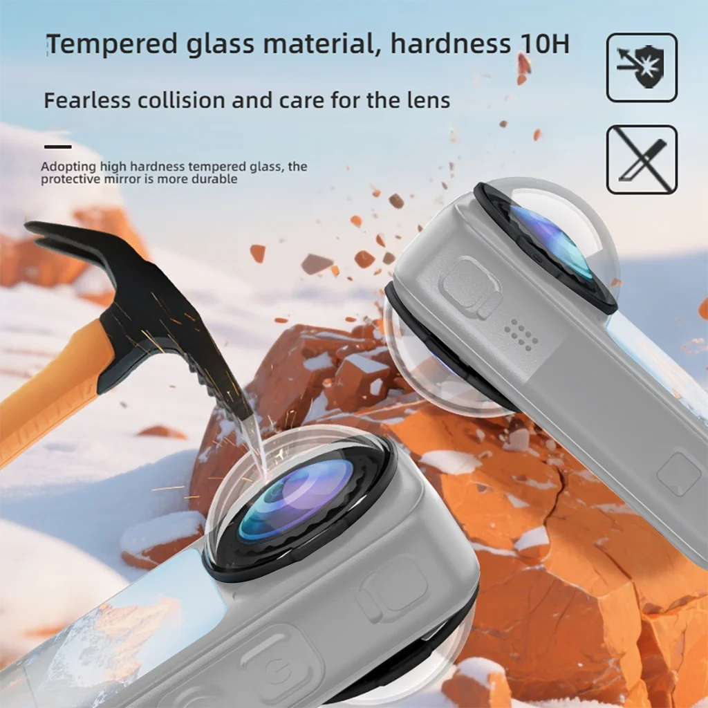 BGNing Rahmenkäfig für Insta360 X6 Metall-Schutzrahmen-Gehäuse mit 1/4"-Gewinde-Montageadapter für Insta360 X6 Kamera – Detail 15
