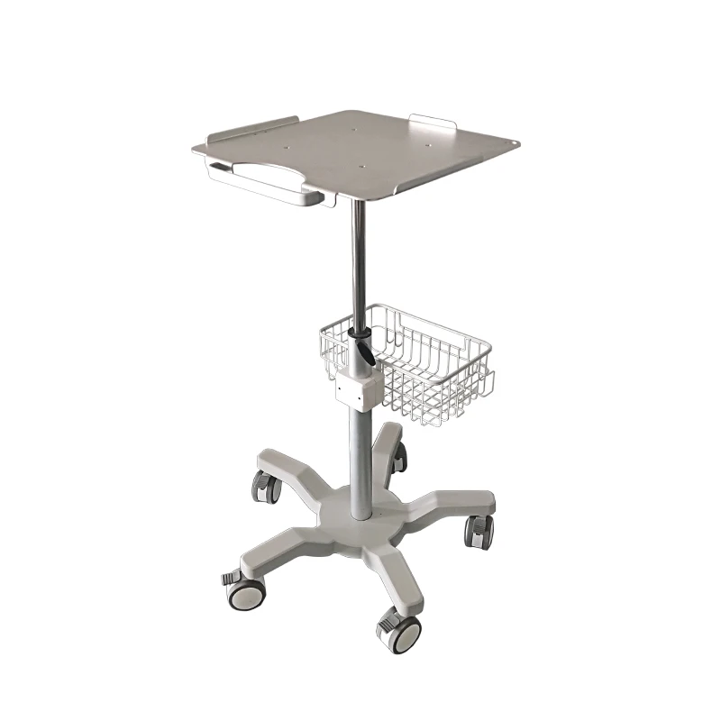 

scanner instruments trolly cart mobile cart with table top for ultrasound machine hospital medical