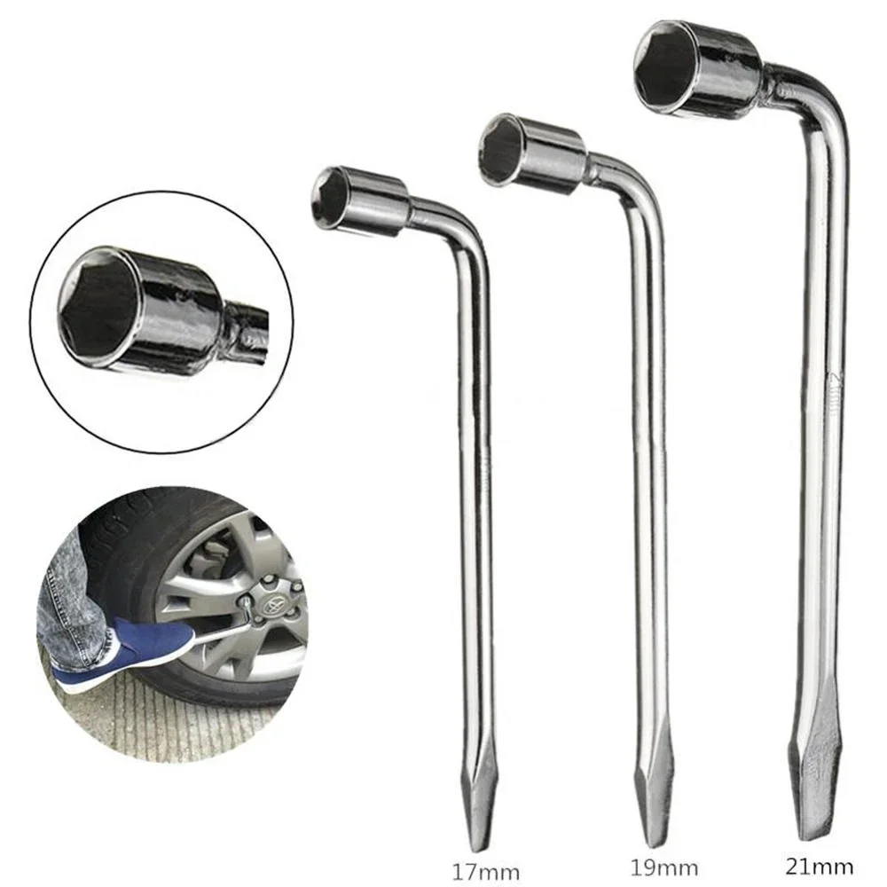 

17/19/21mm L Type Car Truck Tire Wheel Lug Nut Wrench Hex Key Socket Spanner Tool Car Tyre Removal Tool Socket Spanner