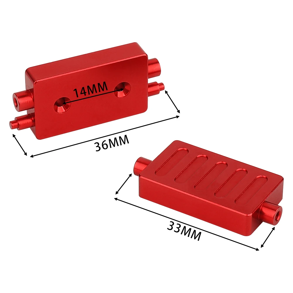 Aluminum Receiver Box 8.1g for Losi 1/18 Mini LMT RC Monster Truck, Alloy Upgrade Electronic Equipment Box