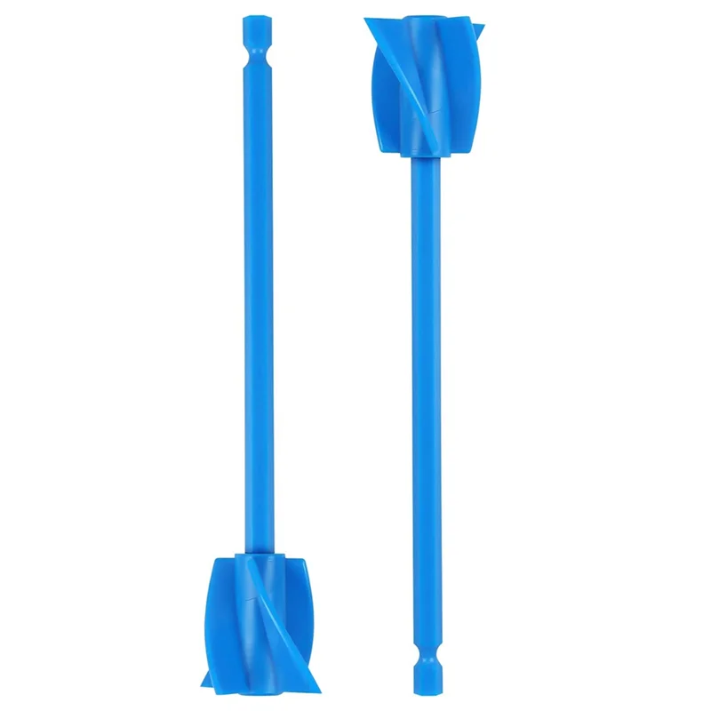 2 Pack Resin Mixer Paddles,Epoxy Mixer Attachment for Drill, Reusable Paint Mixer,For Epoxy Resin,Ceramic Glaze,Silicone