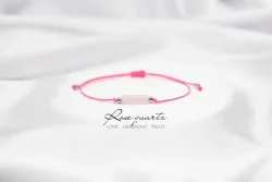 Rose Quartz Tube Crystal Bracelet Natural Stone Bohemian Rope Jewelry January Birthstone