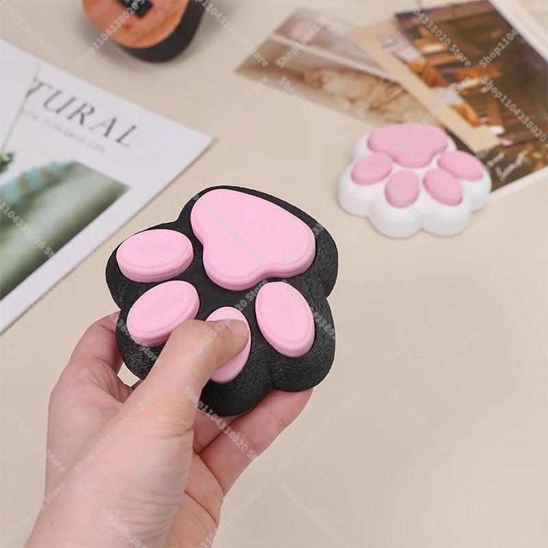 3D Prited Animal Paw Shaped Clicker  Cute Stress Relief Fidget Model
