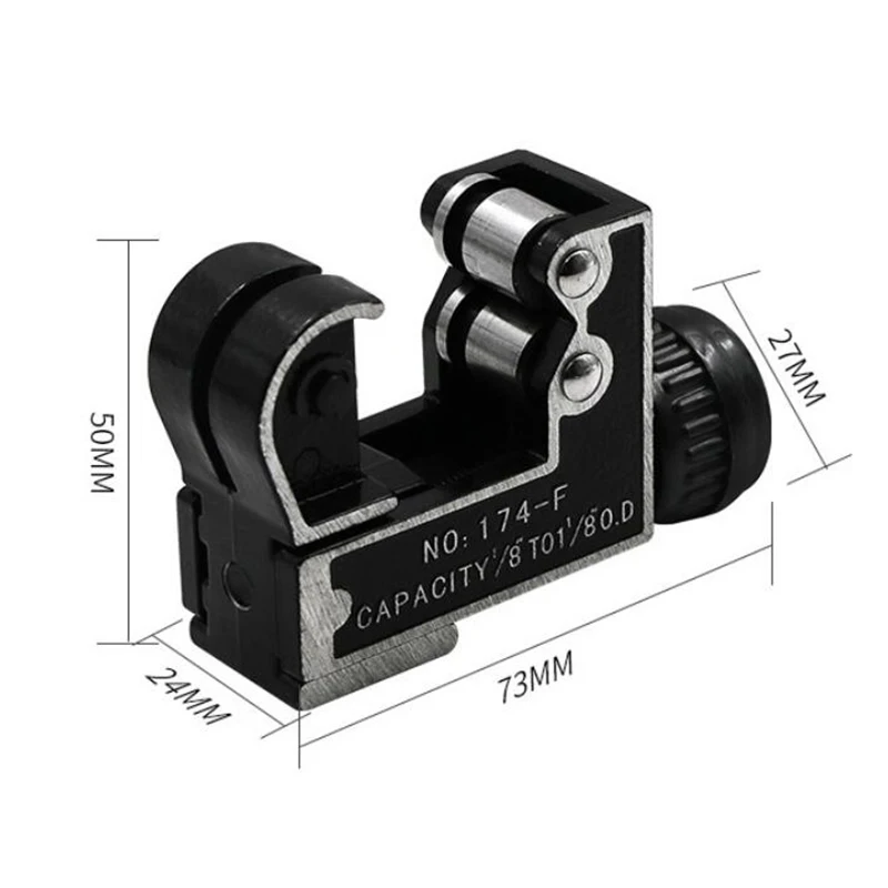 Mini cortador de tubos de manguera de tubo ajustable, herramienta de corte para tubos de plástico de aluminio de cobre, cortador de tubos de 3-28mm, 1/8 pulgadas a 1-1/8 pulgadas