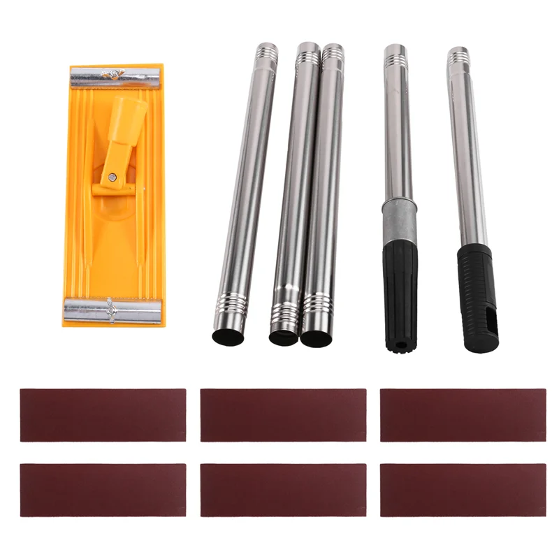 Ponceuse à pôles ABJY pour cloisons sèches, ponceuse, ponceuse manuelle pour cloisons sèches avec rallonge. Parfait pour la peinture