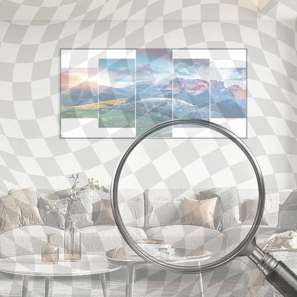 

Sunrise 5D DIY Full Drill Round Diamond Painting Kit for Home Wall Decor 95x45cm