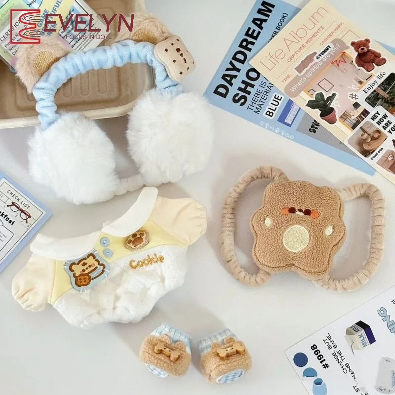 Evelyn 20cm Cute Doll Clothes Casual Love and Deepspace Xavier Zayne Rafayel ralayo Sylus Caleb Shoes Bag Replaceable clothes