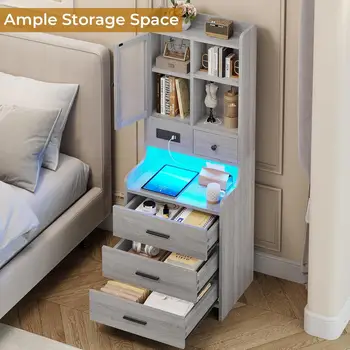Juego de 2 mesitas de noche con diseño de pétalos, moderno juego de 2 mesitas de noche con 2 cajones para dormitorio, mesa auxiliar festoneada 10 best sales Juego de 2 mesitas de noche - №7