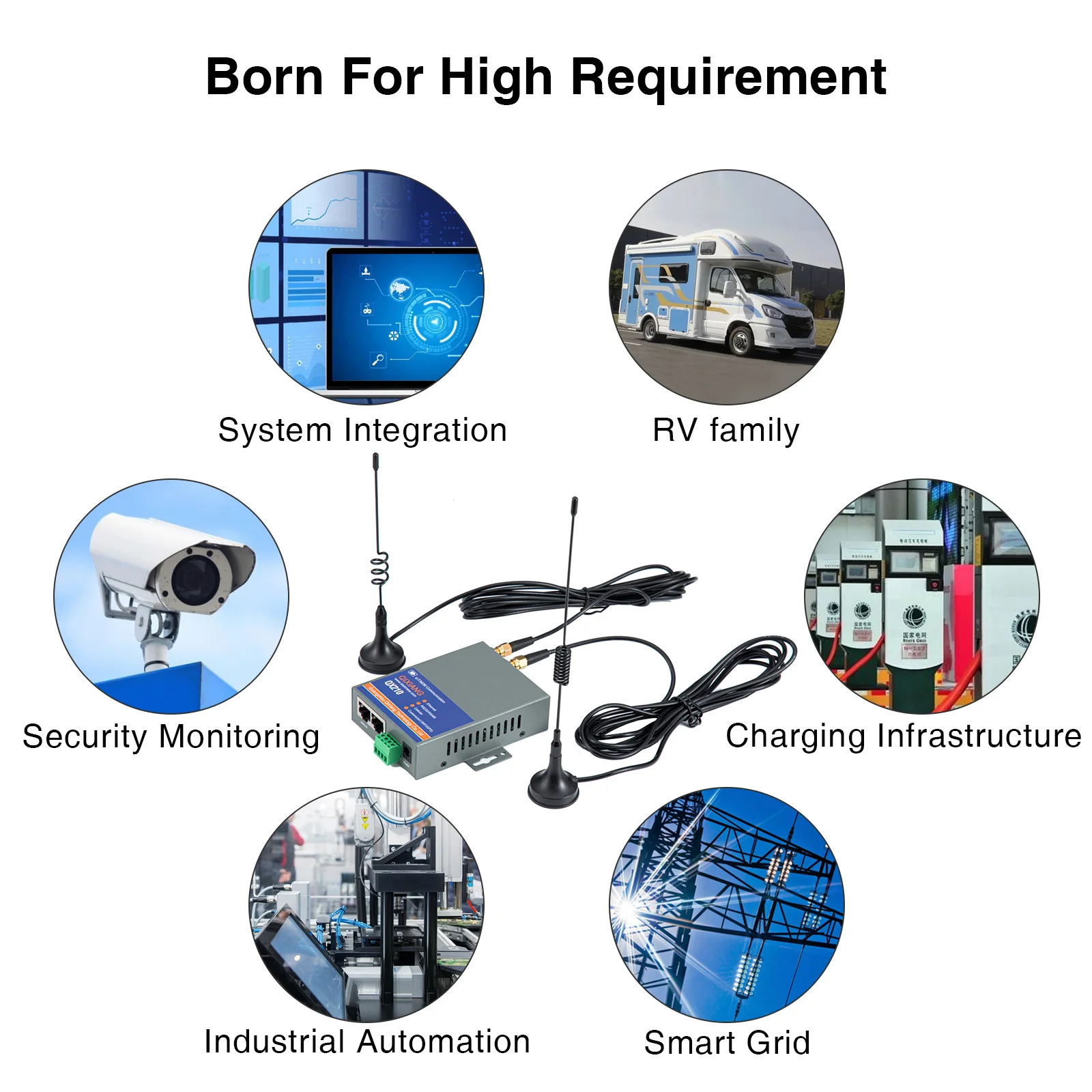 Qixiang-enrutador módem Industrial 4G LTE para IoT M2M, aplicación profesional, QX210