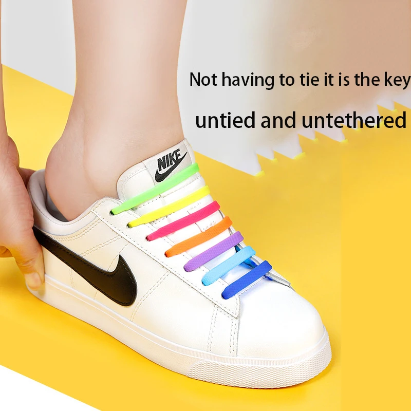 Lazy Man Shoelace Buckle No Tie Elastic Shoelace Buckle No Tie Versatile Creative Elastic Elastic Shoelace I Type