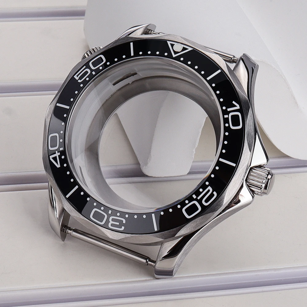 

NH35 Case 41mm for Seamaster 300 Solid Stainless Steel Watch Case Fit NH35 NH36 Automatic Movement 31mm Dial Watch accessories