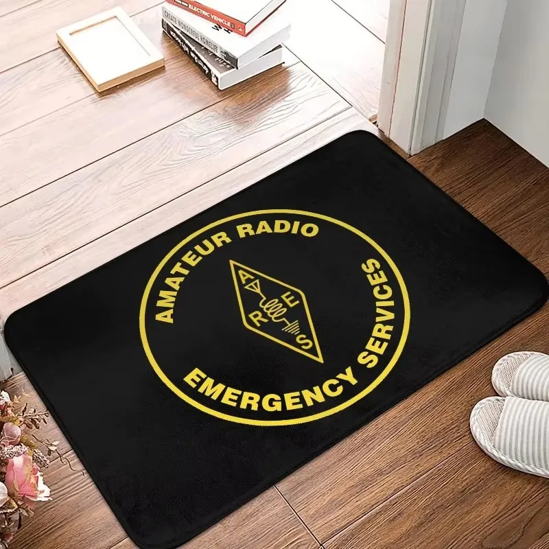Licensed Ham Retro Radio Operator Doormat Anti-Slip Kitchen Bath Mat Living Room Door Floor Entrance Carpet Rug HOME Decor
