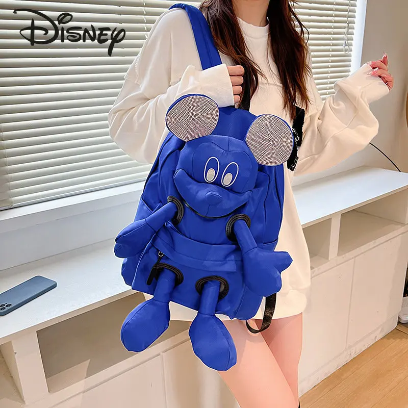 Disney Mickey\'s New Cartoon Children\'s Backpack Fashion Large Capacity Student Backpack High Quality Versatile Casual Backpack