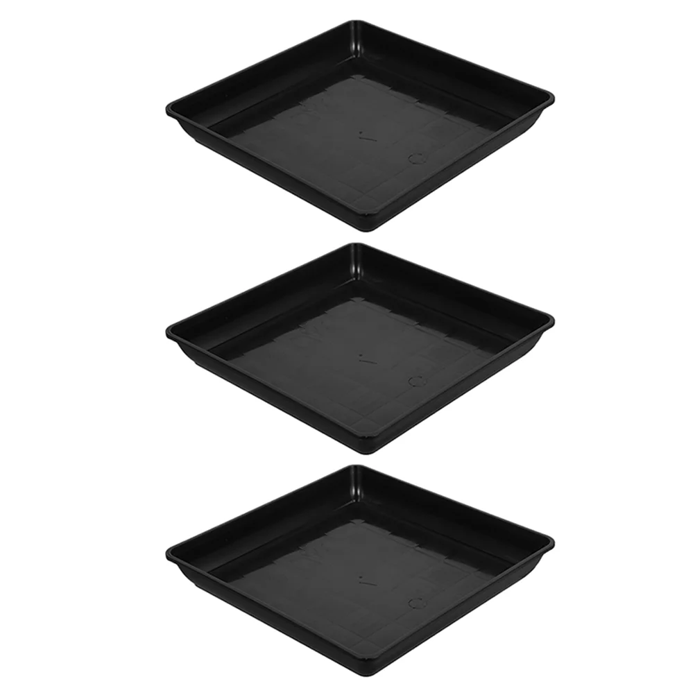 

3 Pcs Flower Pot Tray Plant Saucer Trays for Pots Plants Water Faceplate Pp Drainage Saucers