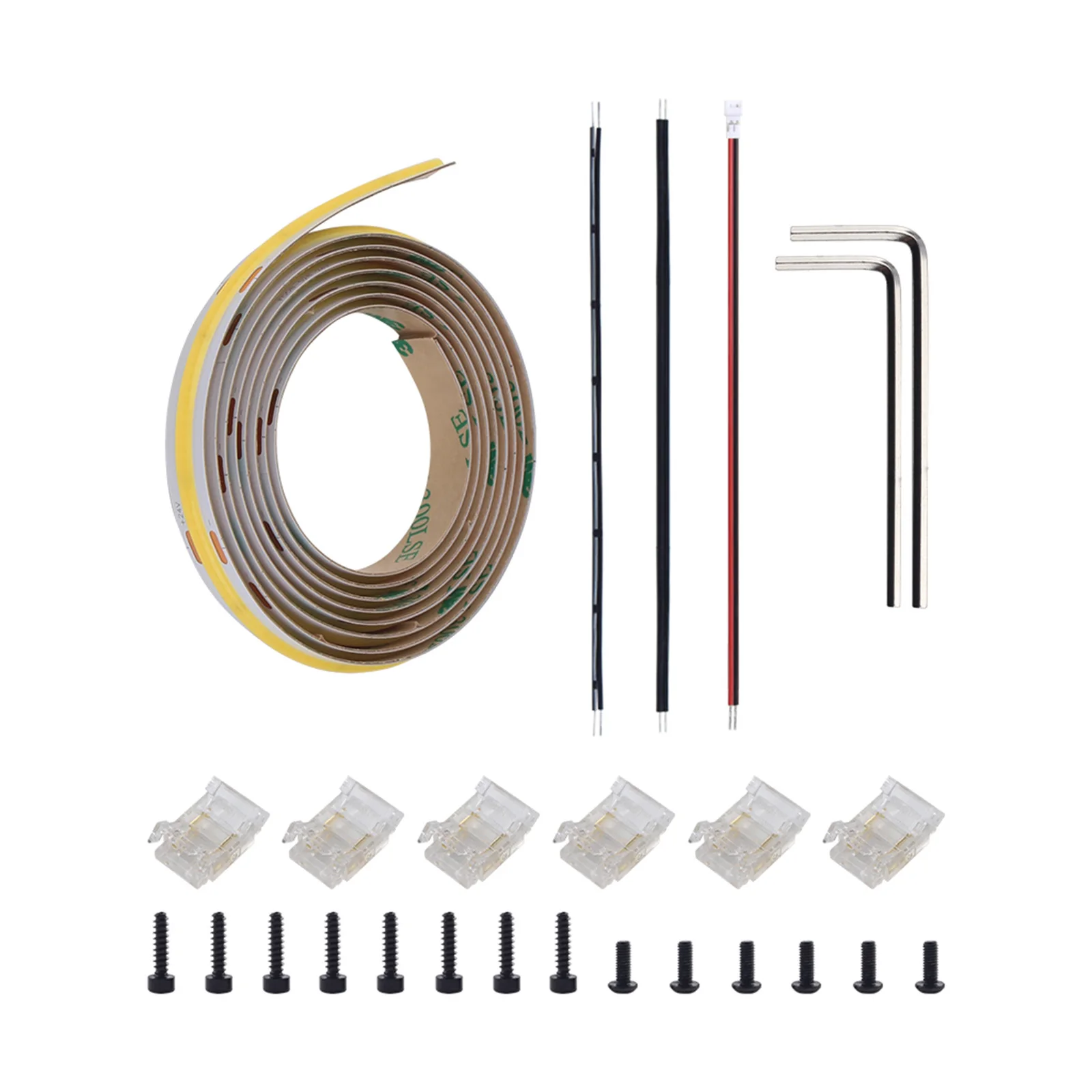 

Bright White Led Cob Light Strip with Sticker +Screws +Wire +Wrench Upgraded Kit for K2 Plus 3D Printer Accessories
