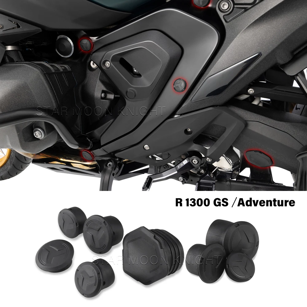 For BMW R1300GS R 1300 GS ADV R1300 GSA Motorcycle Accessories Frame Hole Cover Caps Decorative Frame Cap Plug GS1300