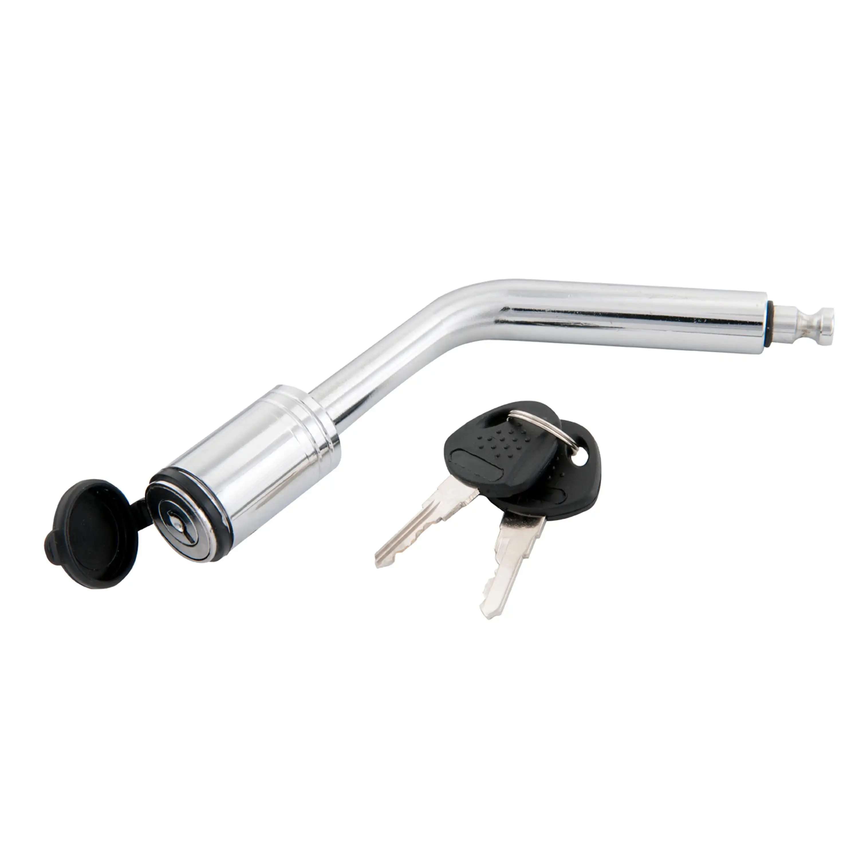 

Bent Locking Hitch Pin, 1/2in and 5/8in Pin, Stainless Steel, Includes 2 Keys