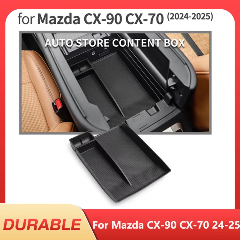 Suitable For MazdaCX-90 CX-70 24-25 Armrest Box Storage Tray Sorting,Interior Decoration Storage Box,Modify Interior Accessories