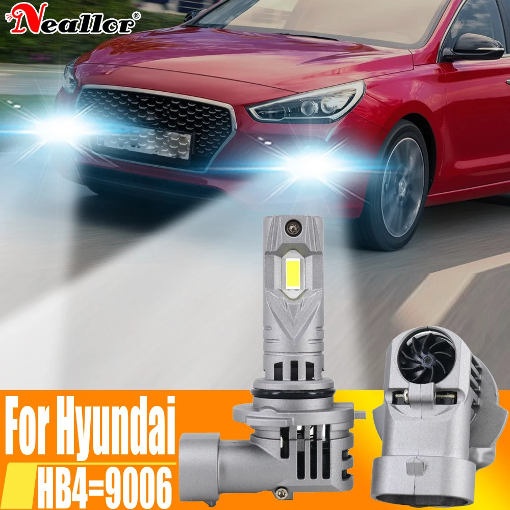 2pcs HB4 9006 Led Fog Lights Headlight Canbus Car Bulb Diode 6000k Driving Running Lamp 12v 55w For Hyundai i30 i10 Sonata MK3 5