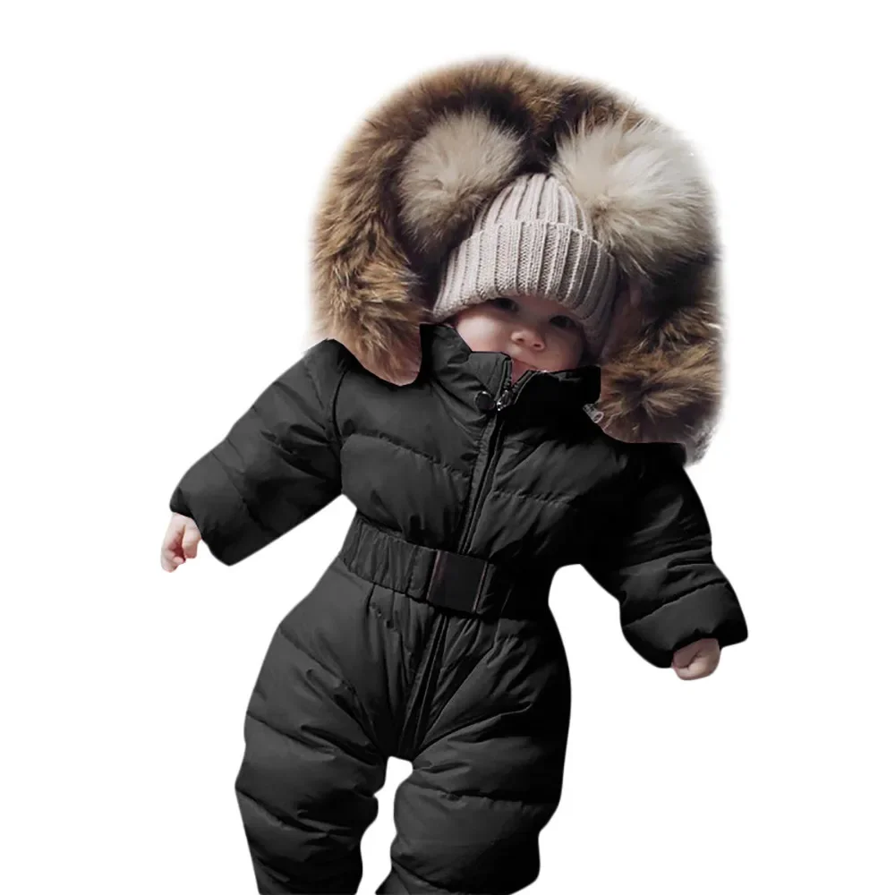 Winter Infant Baby Boy Girl Romper Jacket Hooded Jumpsuit Warm Thick Coat Outfit Roupas de baby Toddler Clothing Outwear New