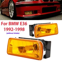 1pair Yellow/Smoked/White Shell Front Bumper Fog Lights for BMW 3 Series E36 1992-1998