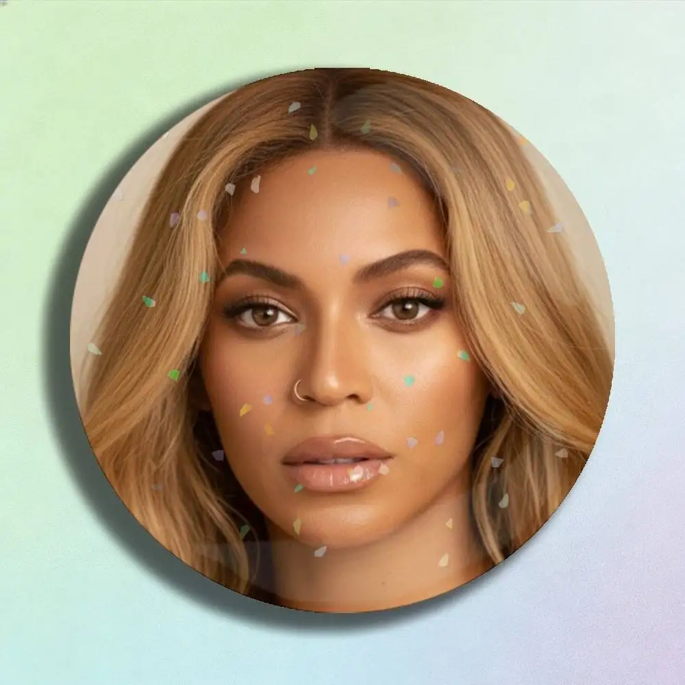 Singer L-Lady A-Gaga Badge Stage Brooches on Backpack Clothes Handmade Round Enamel Pins for Jewelry Gift Bag Accessory