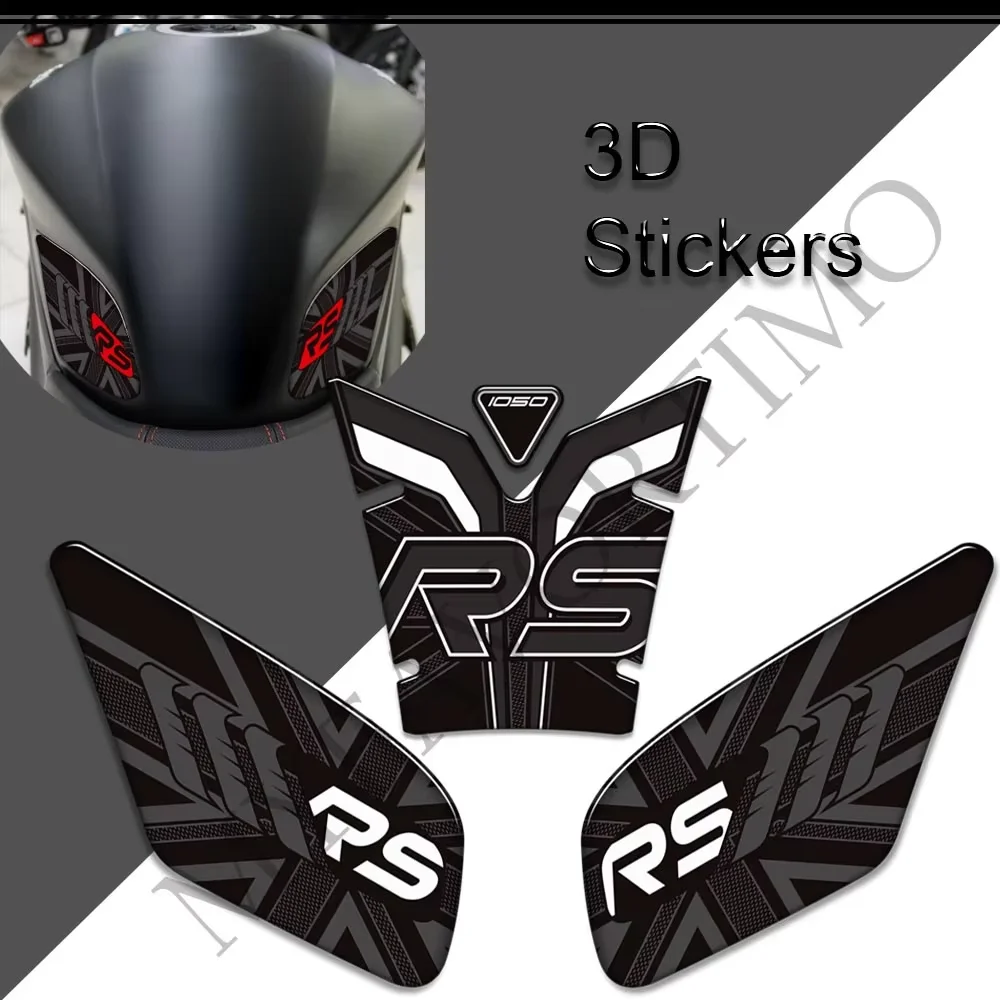 ل انتصار سرعة الثلاثي 1050RS 1050 RS خزان للدراجة البخارية وسادة القبضات الجانب الغاز زيت الوقود عدة الركبة حامي ملصقات ثلاثية الأبعاد الشارات