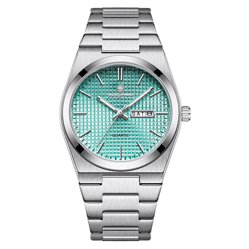 PAAZOMU Original luxe hommes horloge mode lumineux étanche chronographe Date montre pour homme en cuir Quartz hommes montres Reloj