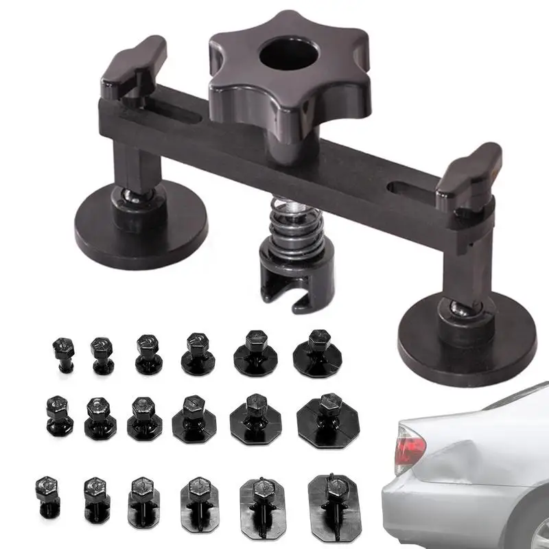 Kit d'outils d'extraction de débosselage sans peinture, ensemble d'extracteur de pont de débosselage de voiture pour réparer les dommages automobiles, outil manuel de réparation de bosses de traction de pont