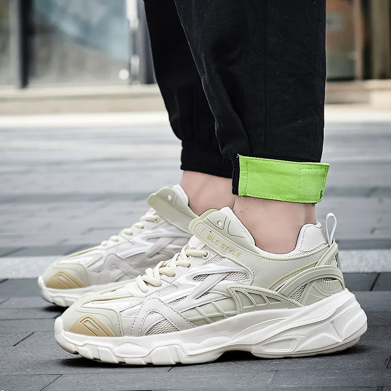 

New Hong Kong-style dad shoes for men and women trendy and versatile on Instagram Korean-style casual thick-soled sports shoes