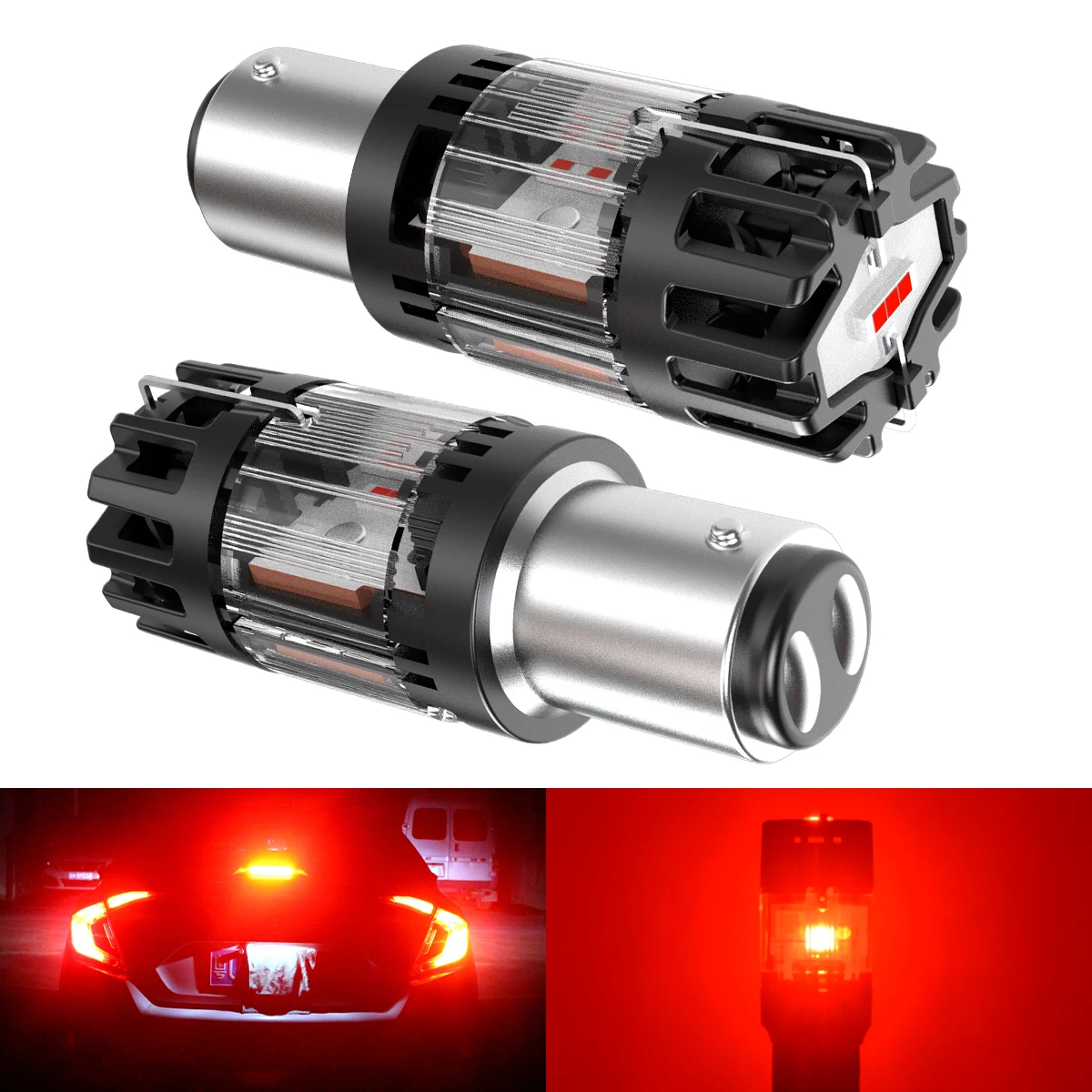 

2pcs 1157 BAY15D P21/5W Canbus Led Car Lights Super Bright Amber Red Turbo Diode DC 12V For Cars For Peugeot 3008 107 106