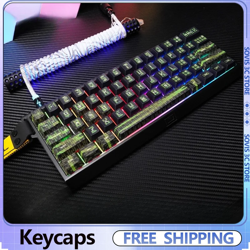 Breakthrough Time Theme Keycap Anime Pbt Cherry Profile Keycaps Customized 140 keys Key Caps for wooting Mechanical Keyboard