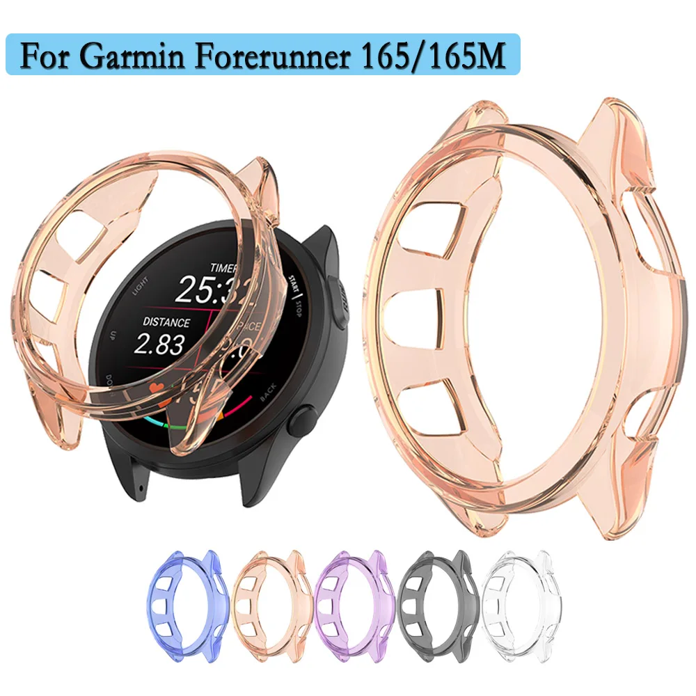 For Garmin Forerunner 165 TPU Hollow Protective Case Anti-Drop High Quality Watch Shell For Garmin Forerunner 165 Music