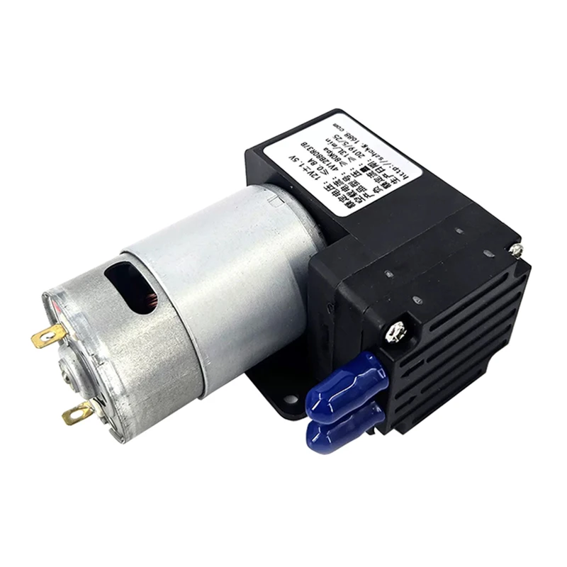 

DC 12V 13LPM -80KPa Large Flow High Pressure Mini 555 Vacuum Air Pump Negative Pressure Suction Diaphragm Piston Pump DIY Packer