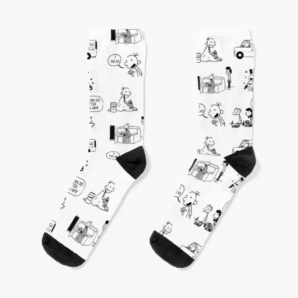 

Wimpy Kid Socks happy shoes summer christmas stocking Socks For Men Women's