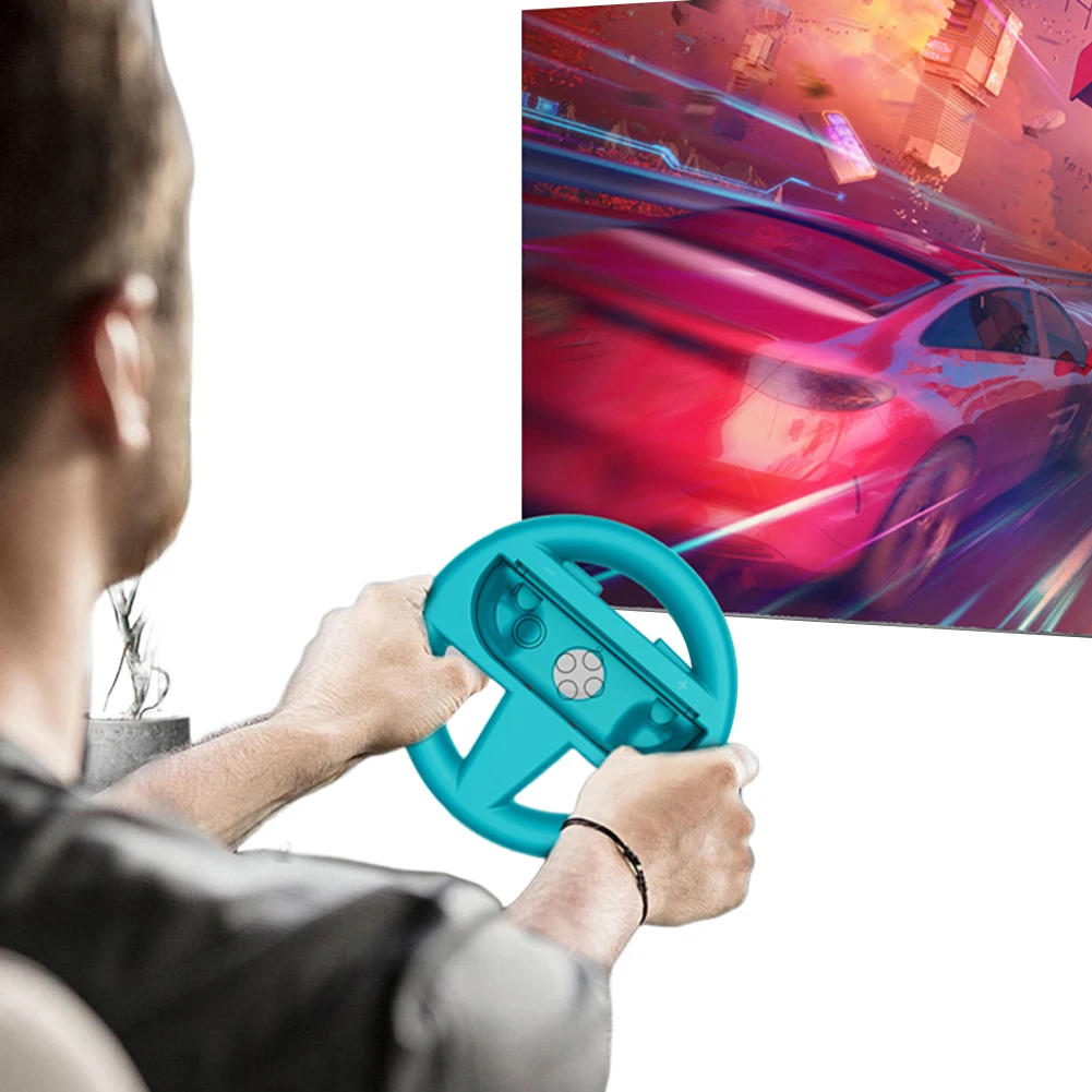 

Комплект из 2 гоночных рулей-контроллеров для Switch, держатели для Joy-Con, аксессуары для гоночных игр