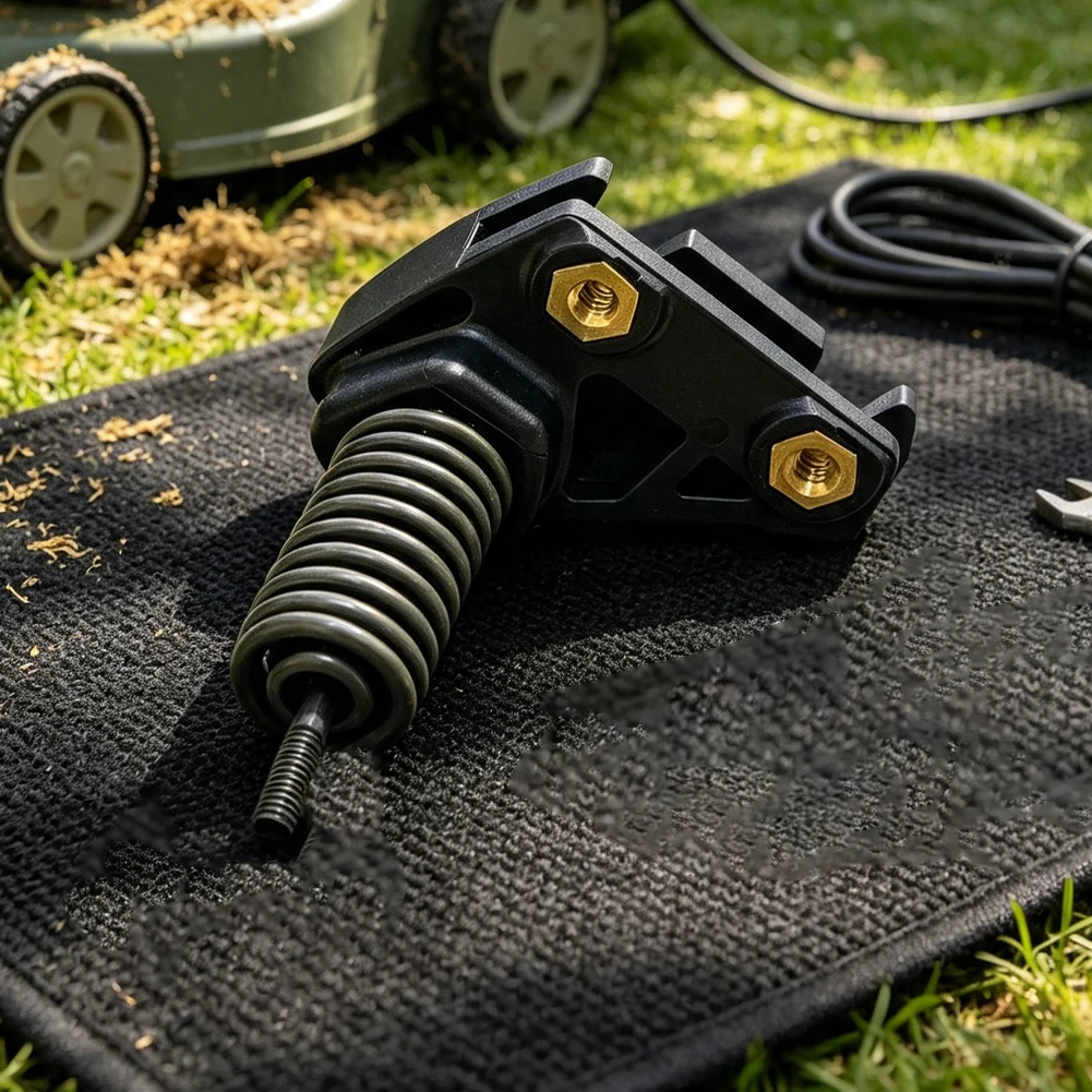 Petrol Cut-off Part Black Spring Retainer Assembly High-grade Materials Harsh Working Conditions Precise Fit Design